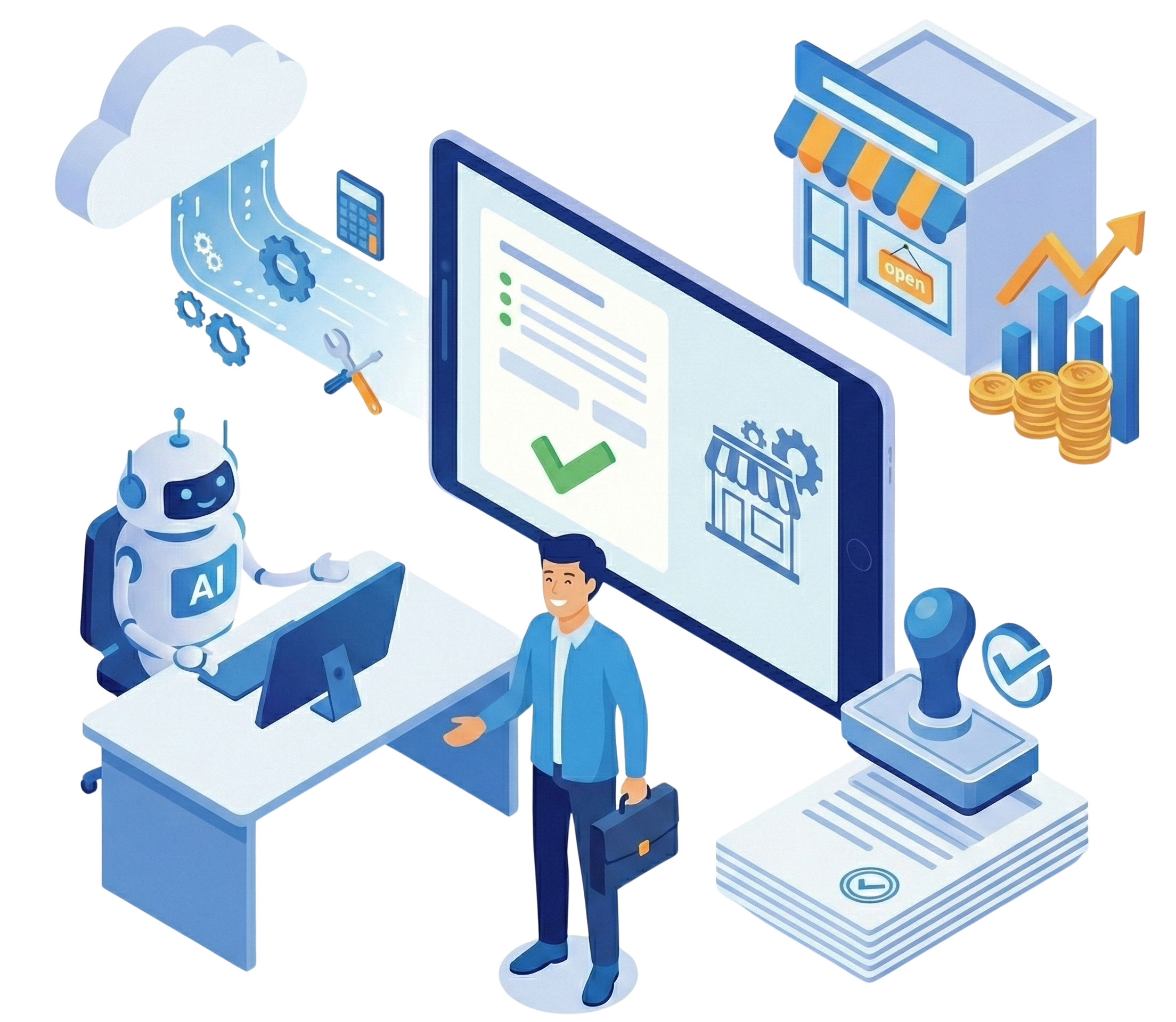 Vorschau des Formulars zur Gewerbeanmeldung online